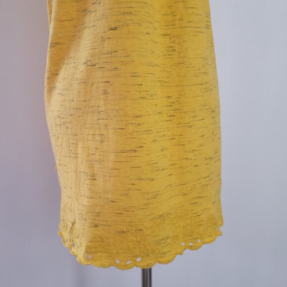 NEW Soft Surroundings Coral Triangle Tee Artisan Gold Embroidered Women XS - Picture 6 of 12